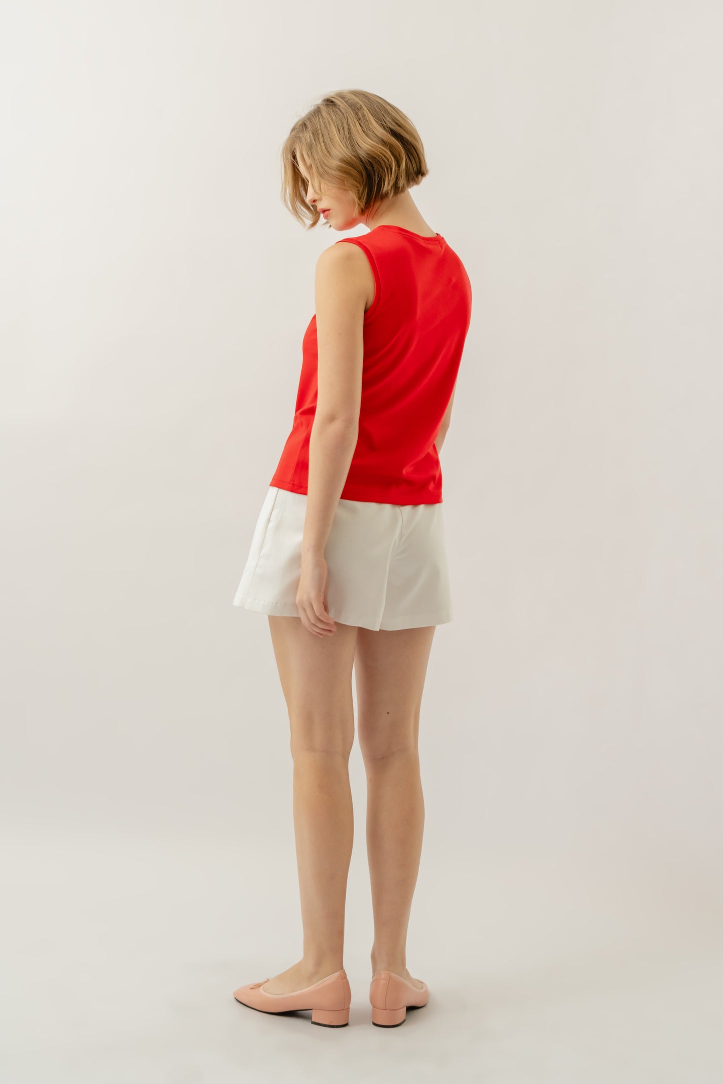 Sleeveless Top - Crimson