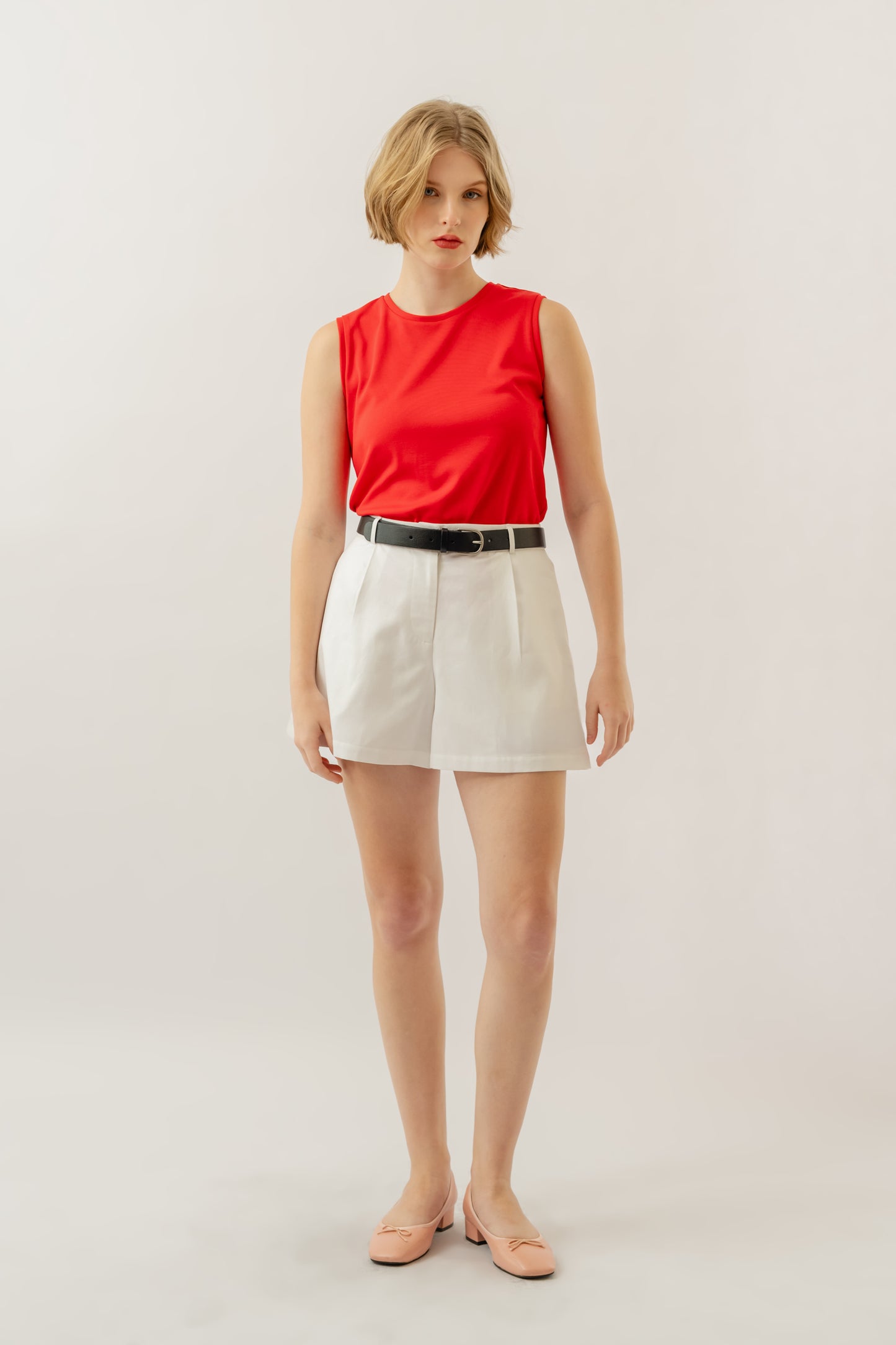 Sleeveless Top - Crimson