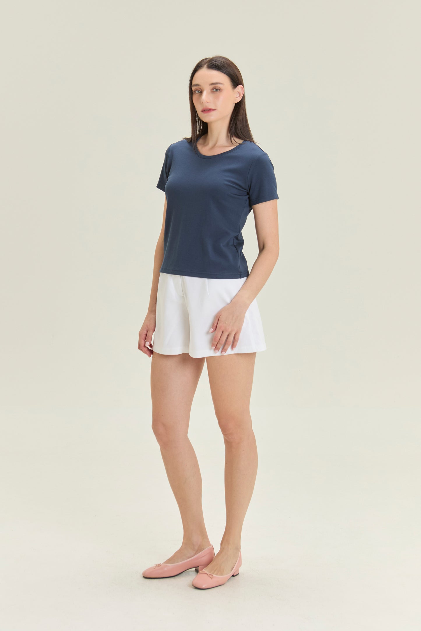 City Tee, Crew Neck - Navy