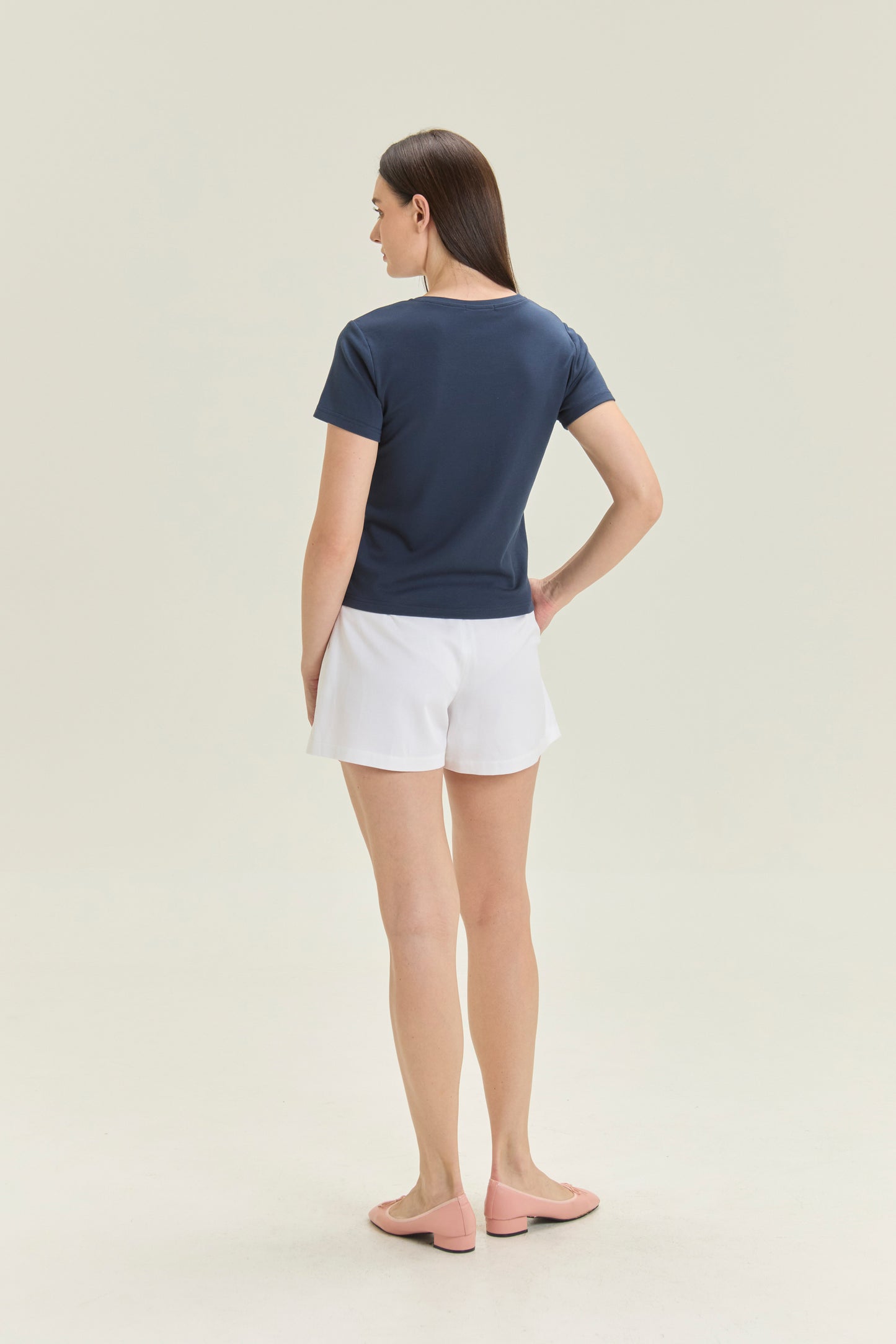 City Tee, Crew Neck - Navy