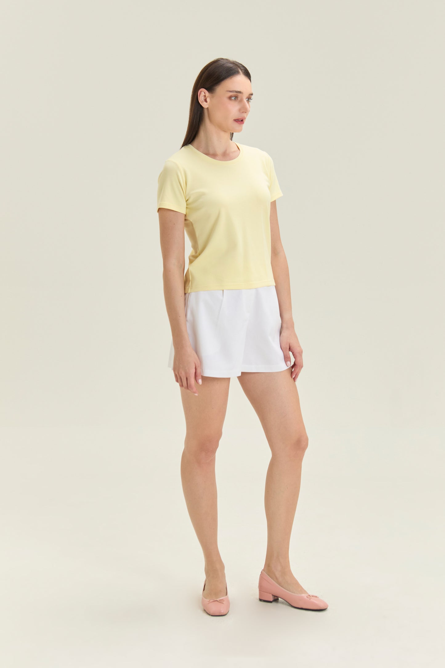 City Tee, Crew Neck - Butter