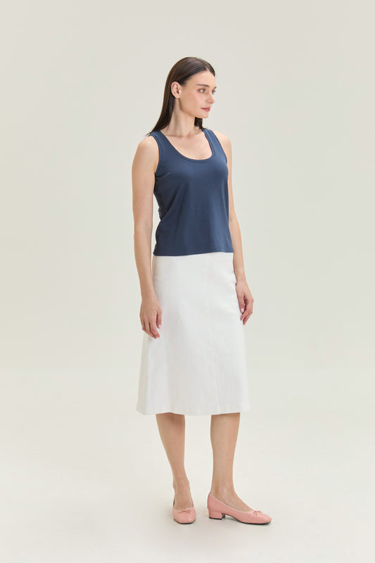 City Tank, Scoop Neck - Navy