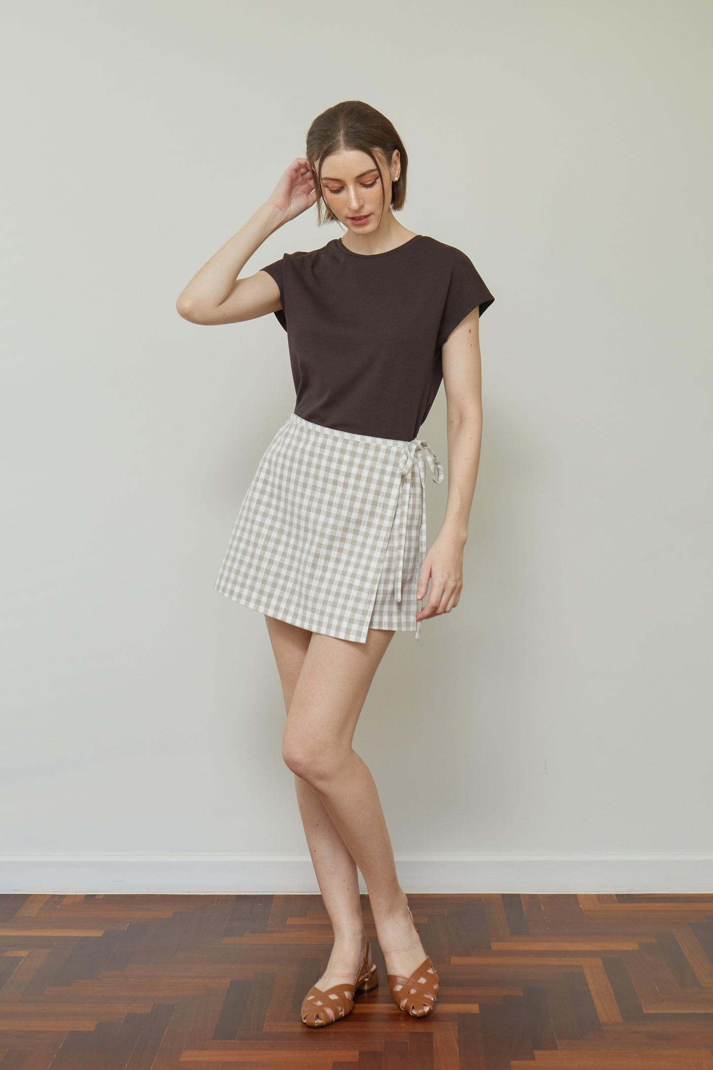 Cap Sleeve Top - Chocolate