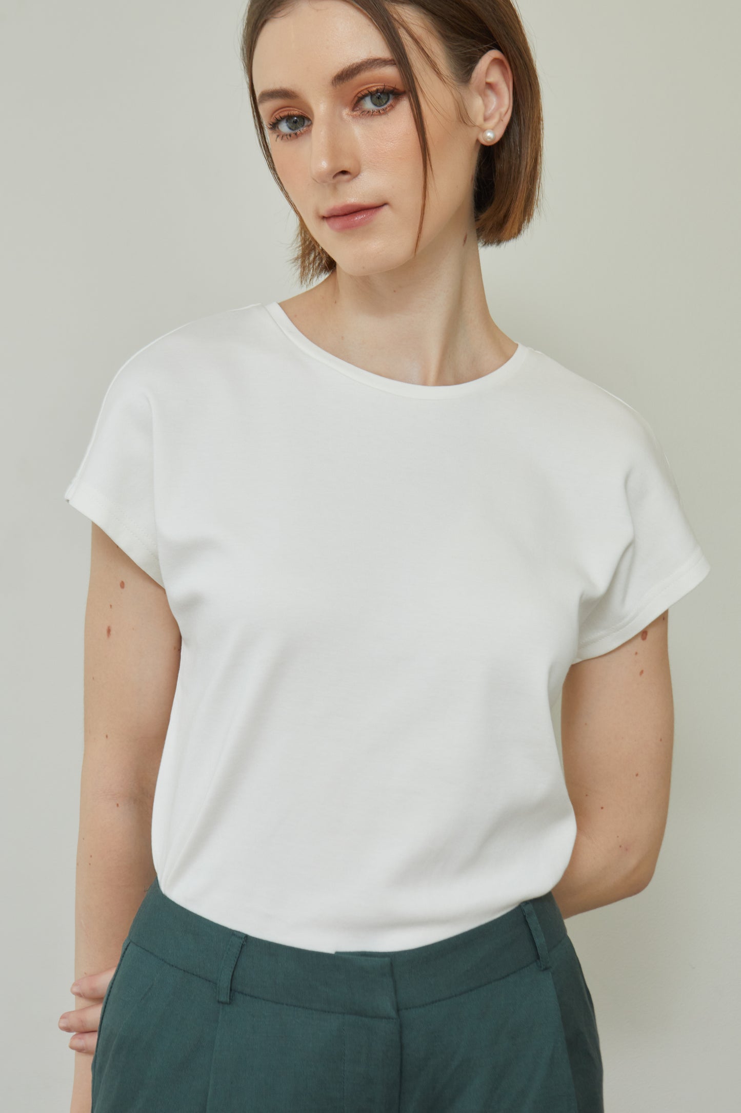 Cap Sleeve Top - Ivory