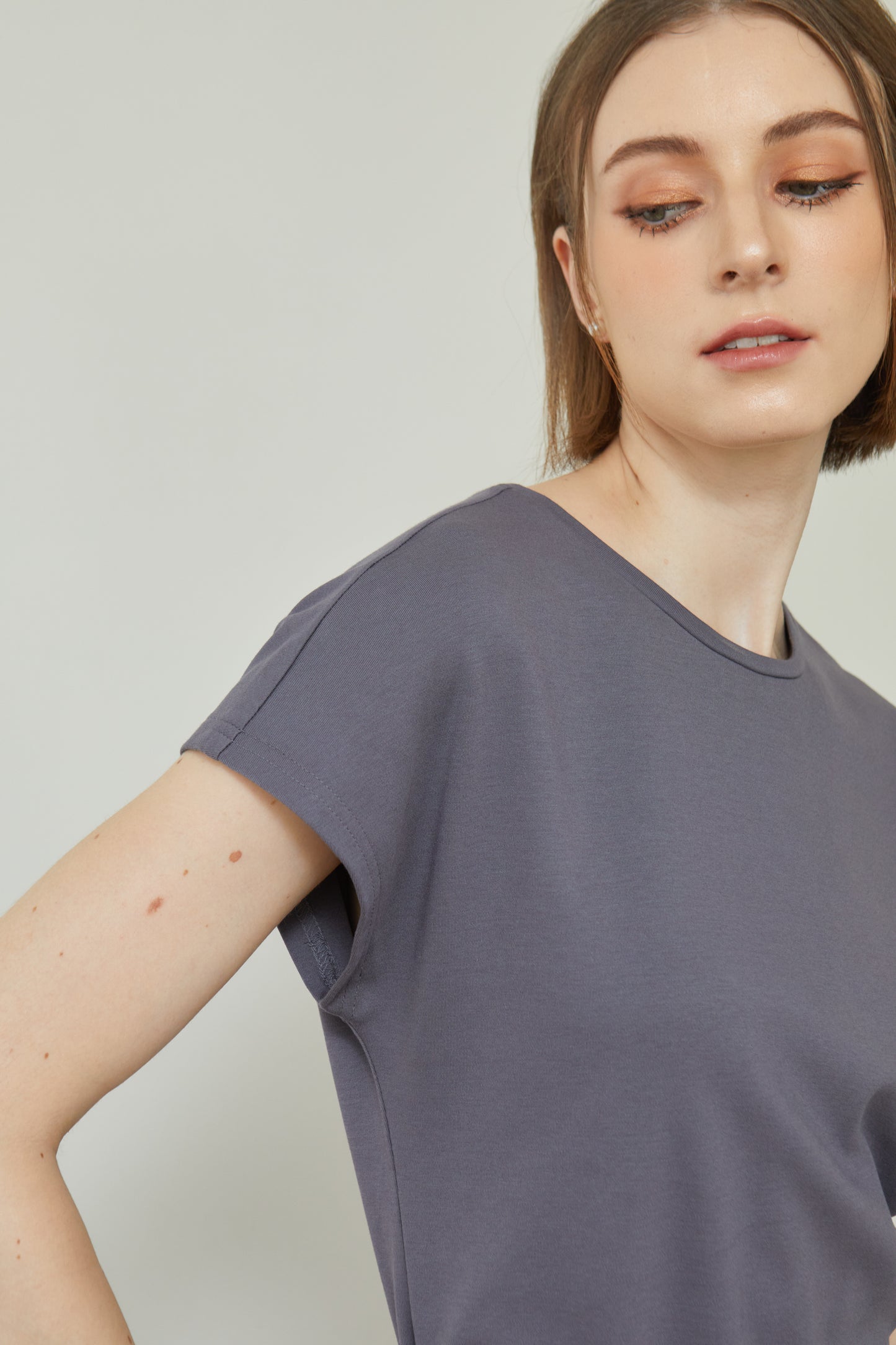 Cap Sleeve Top - Slate