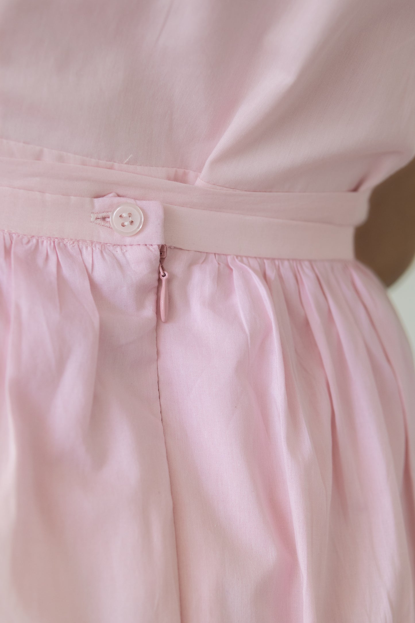 Gathered Midi Skirt - Petal Pink