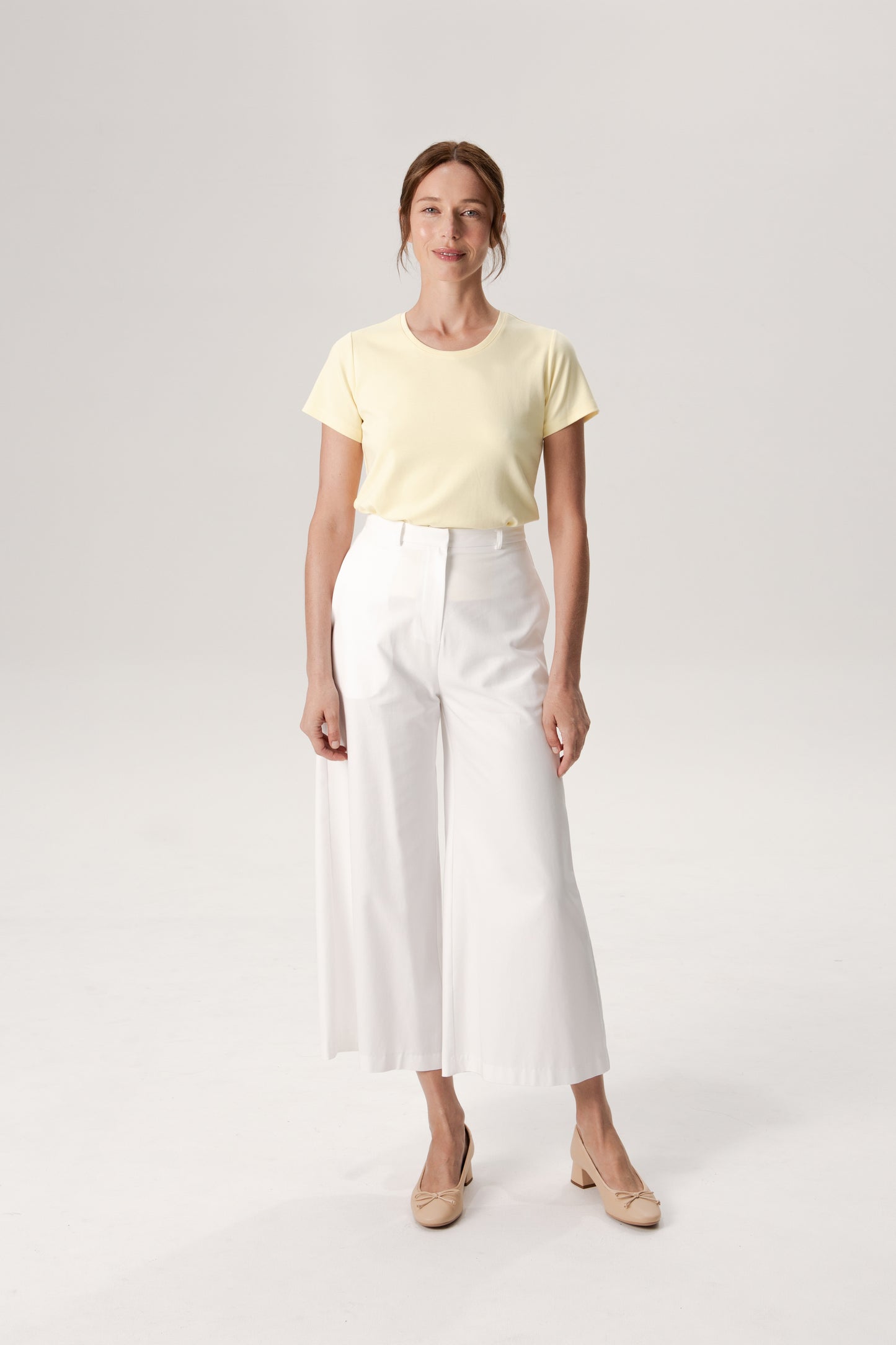 Courtyard Wide-Leg Trousers - White