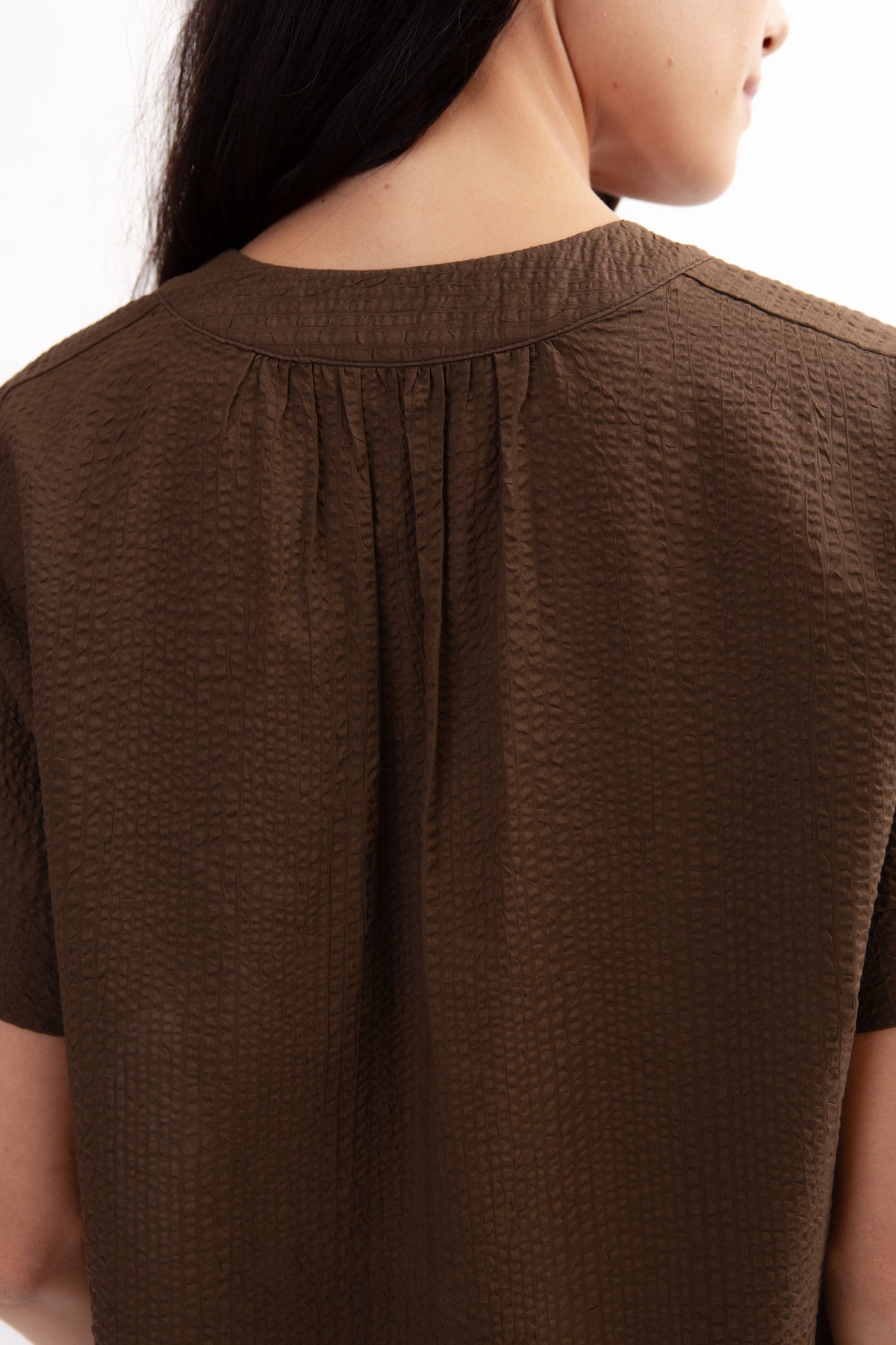 Weekend Boxy Blouse - Cocoa