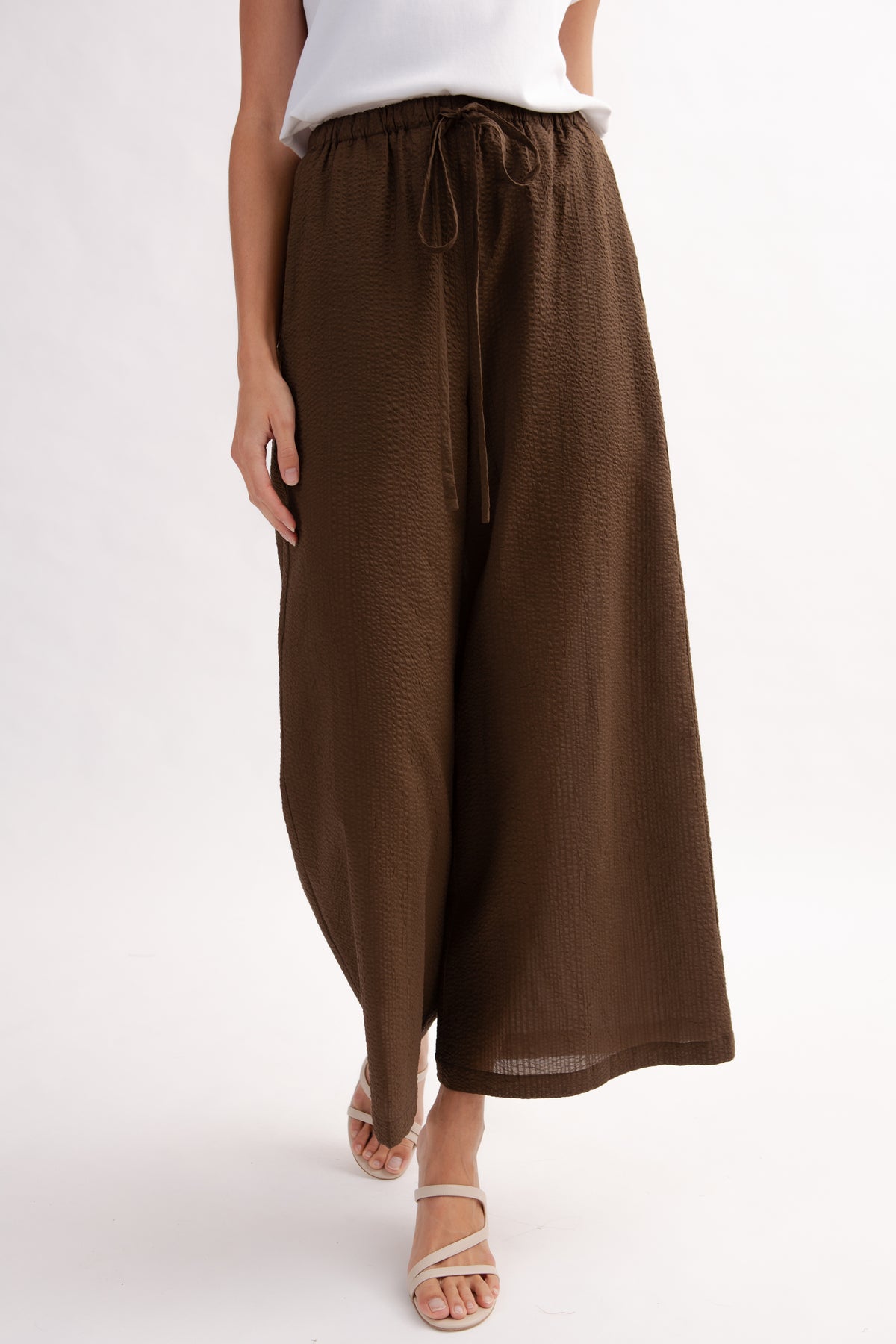 Easy Palazzo Pants - Cocoa