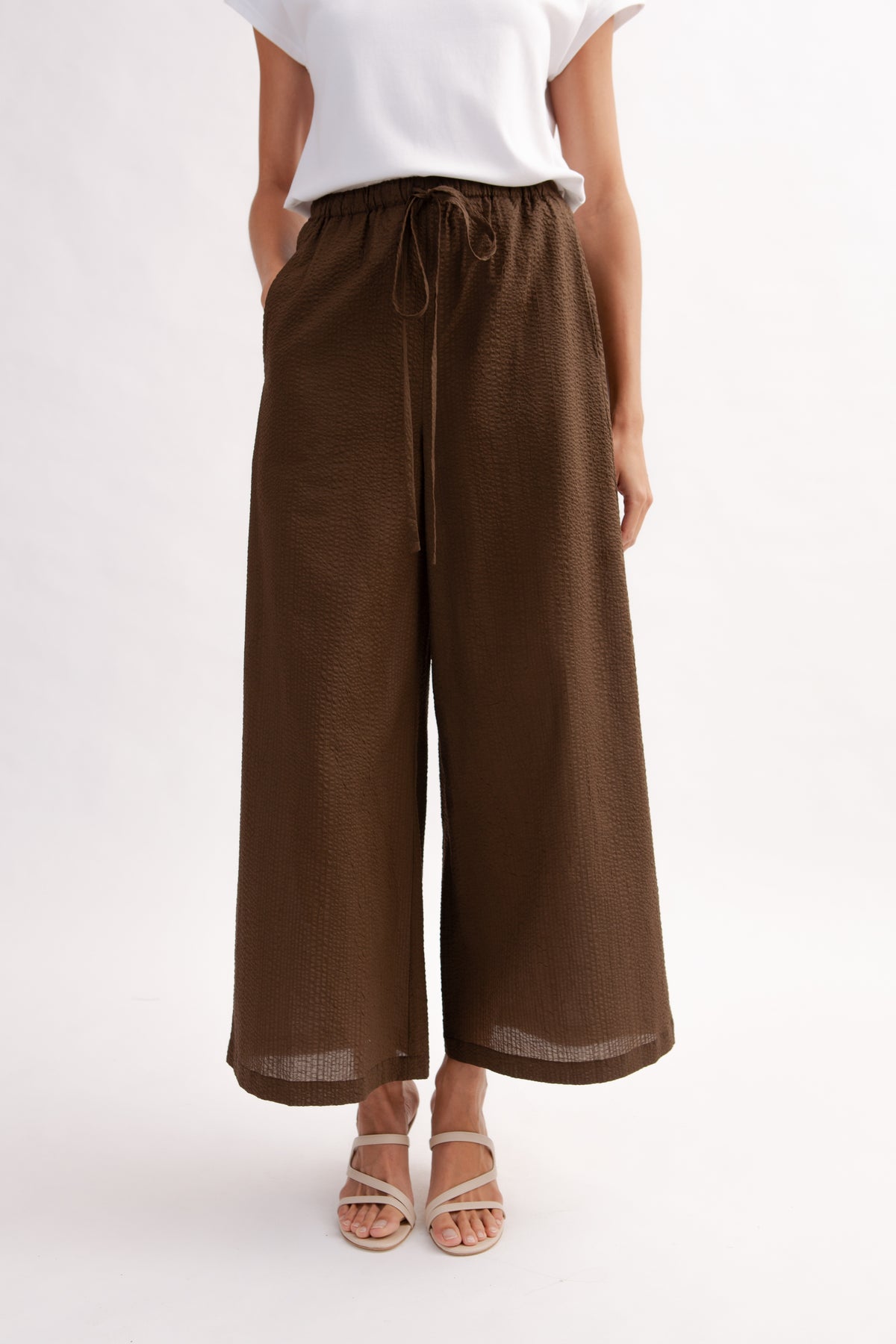 Easy Palazzo Pants - Cocoa