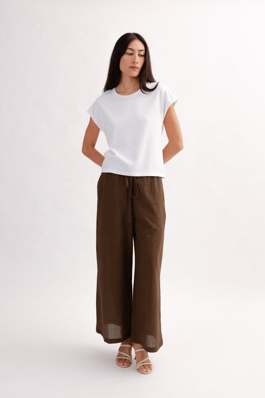 Easy Palazzo Pants - Cocoa