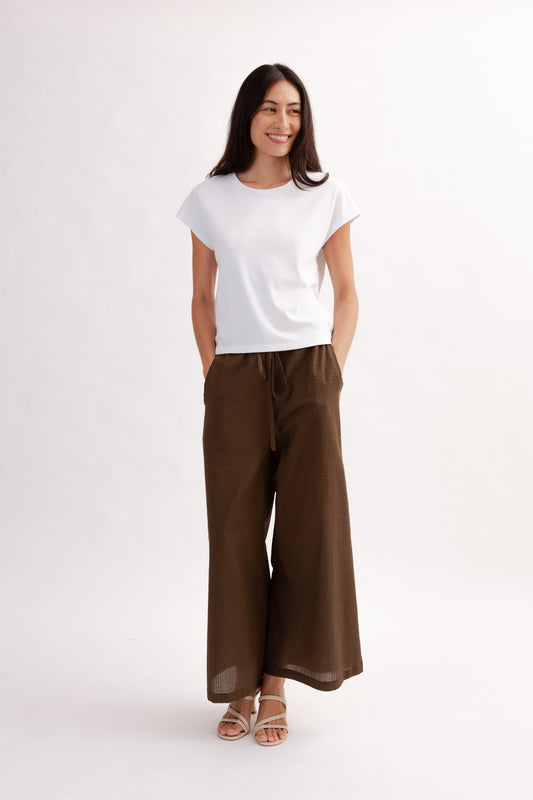Easy Palazzo Pants - Cocoa