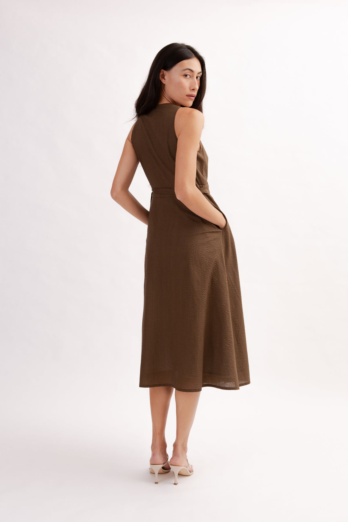 Poolhouse Wrap Dress - Cocoa
