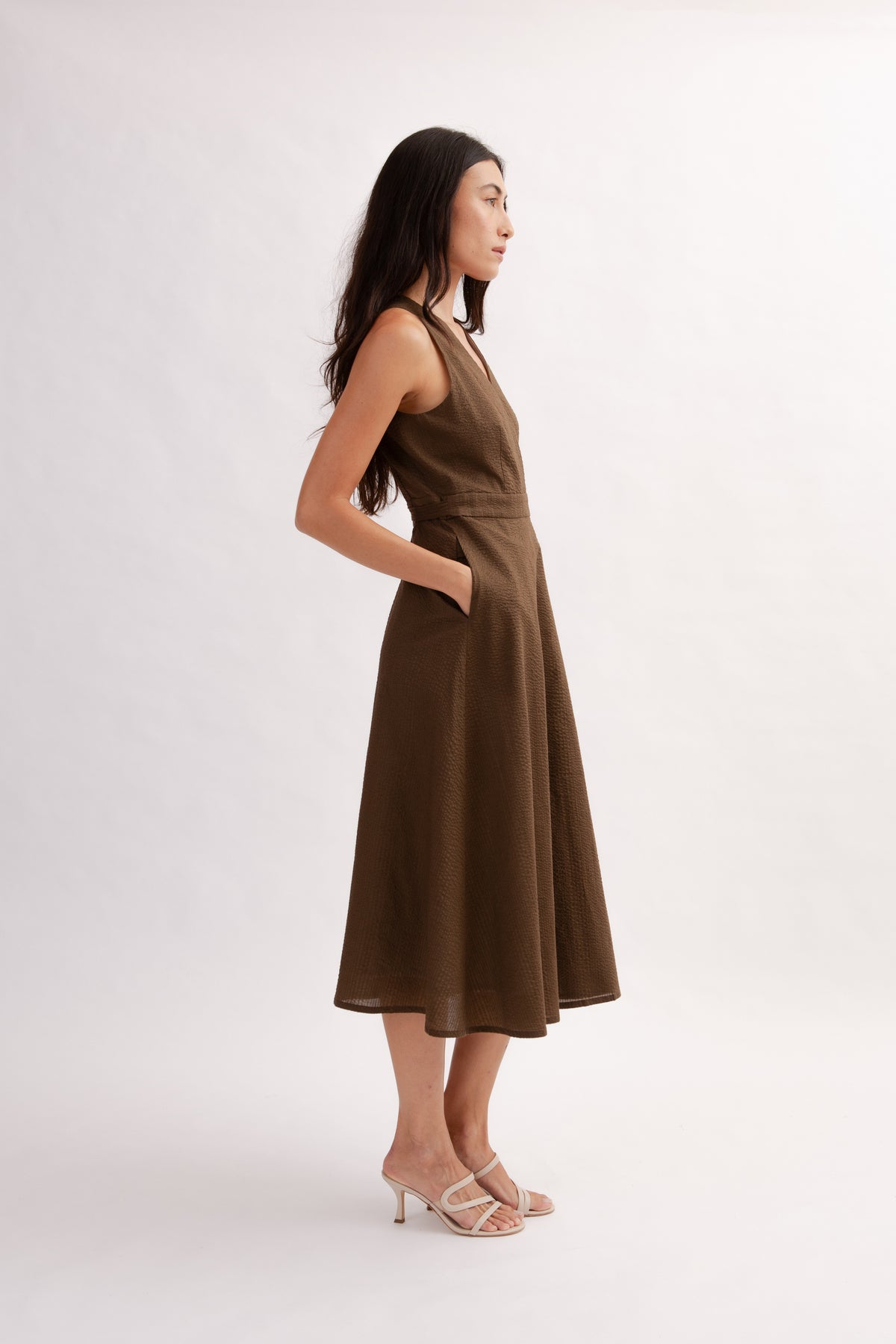 Poolhouse Wrap Dress - Cocoa