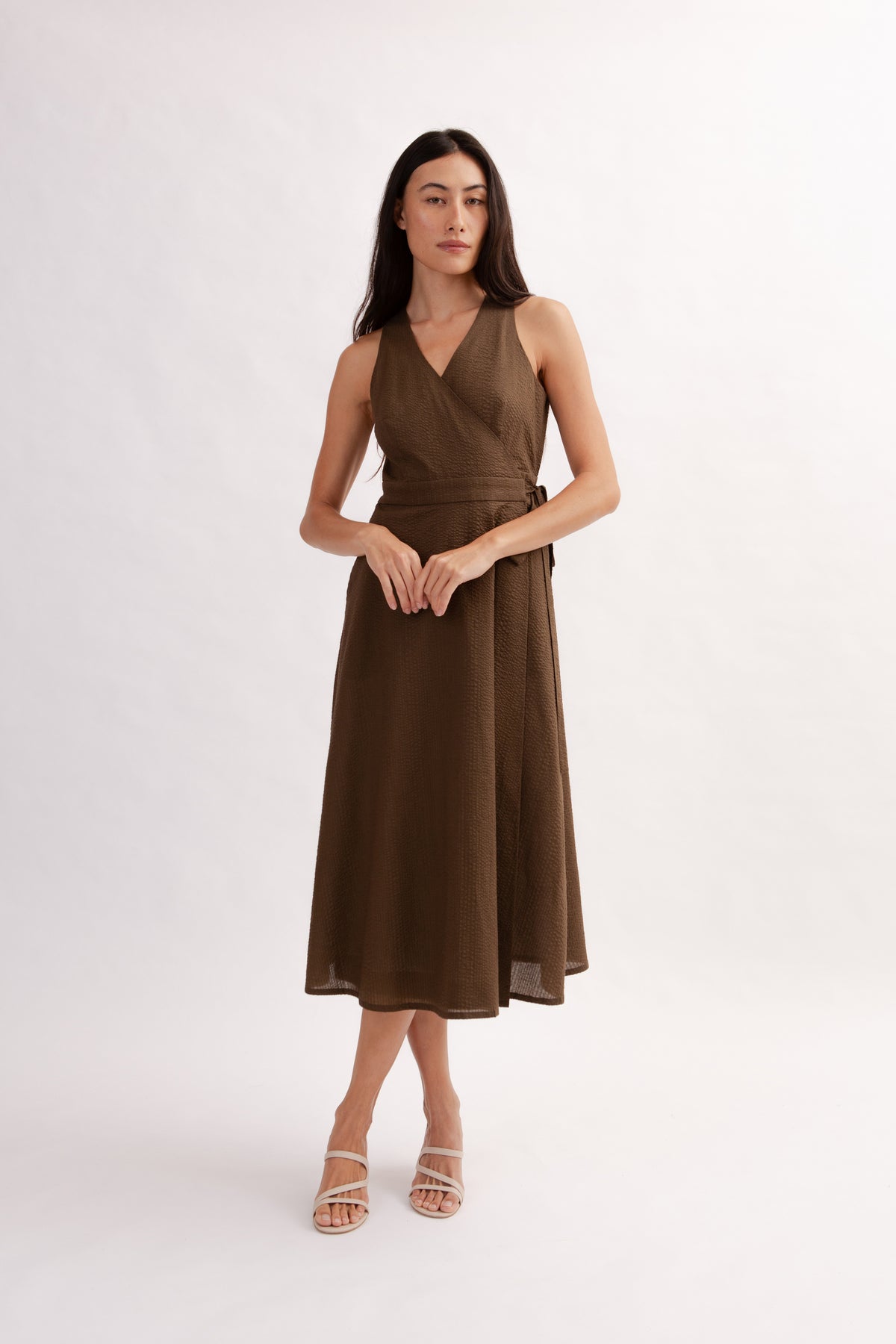 Poolhouse Wrap Dress - Cocoa