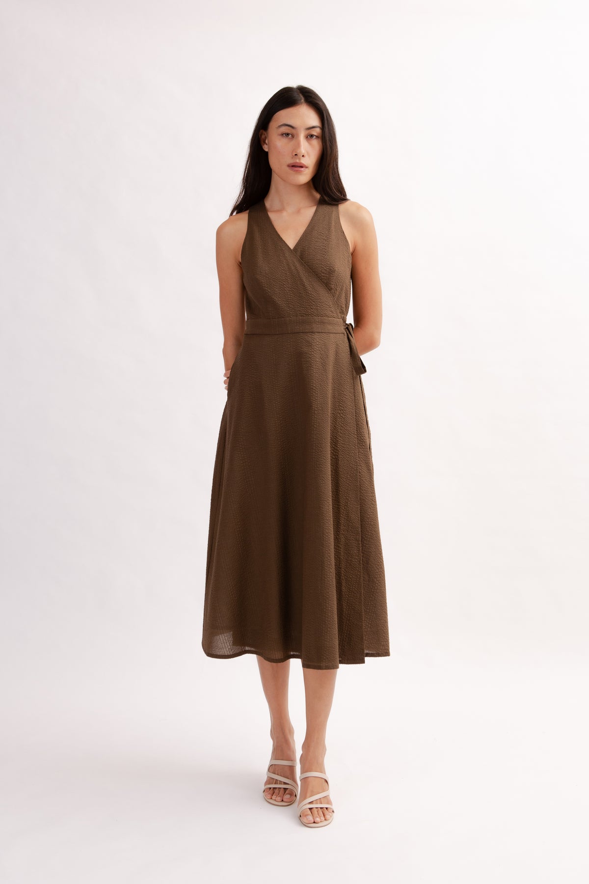 Poolhouse Wrap Dress - Cocoa