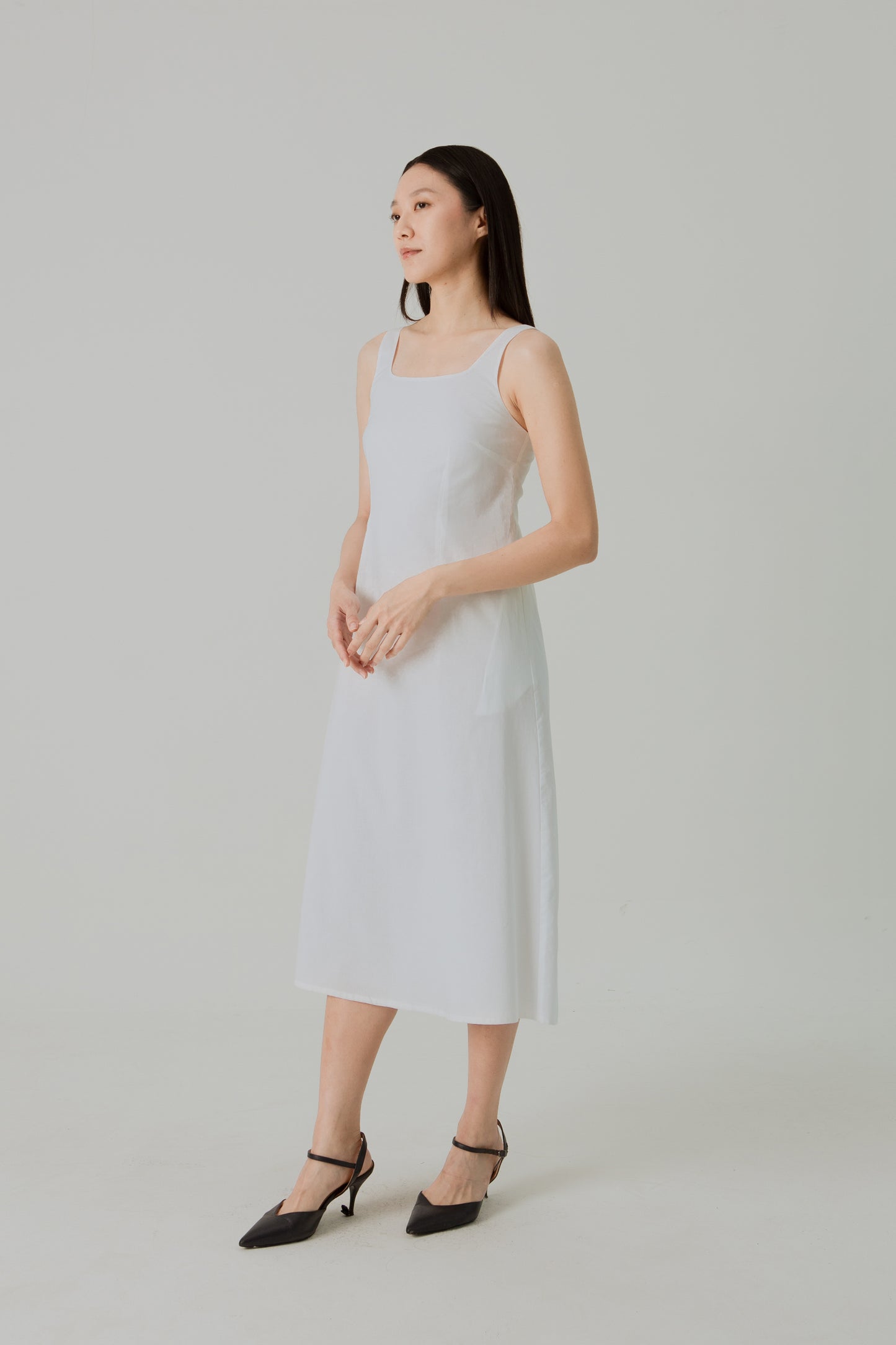 Aire Layered Tea Dress - Sky
