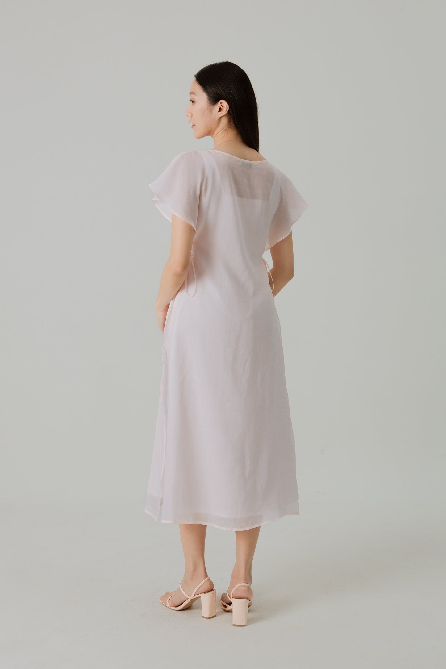 Aire Layered Tea Dress - Pink Blossom