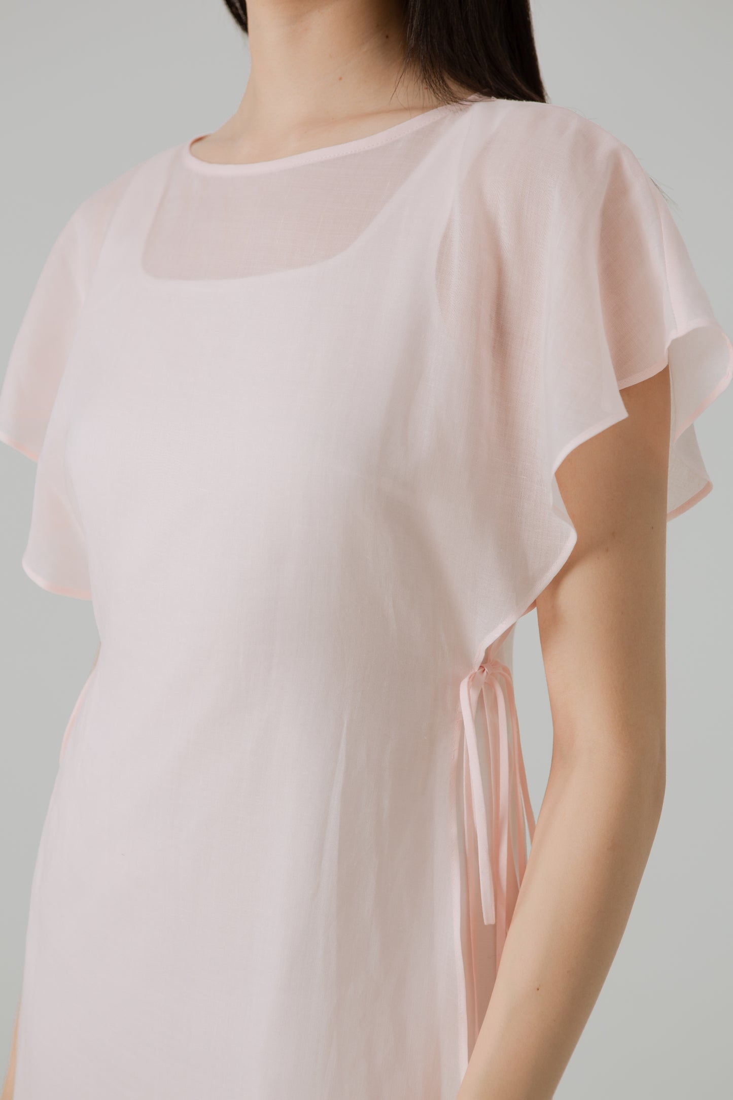 Aire Layered Tea Dress - Pink Blossom