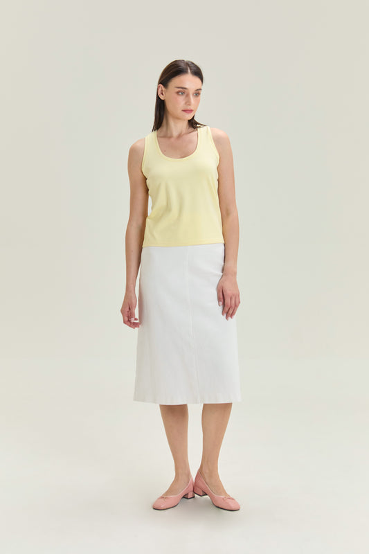 City Tank, Scoop Neck - Butter
