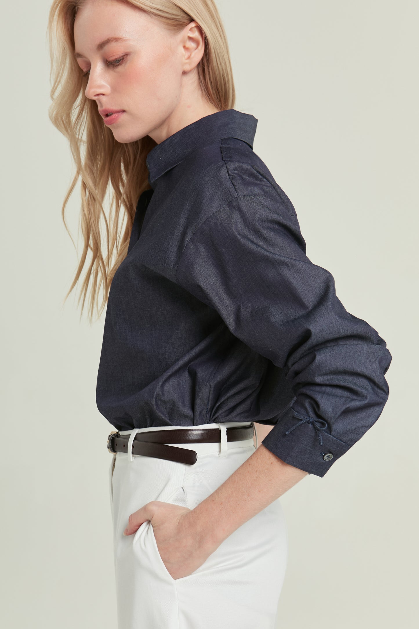 Everyday Shirt in Denim - Dark Wash