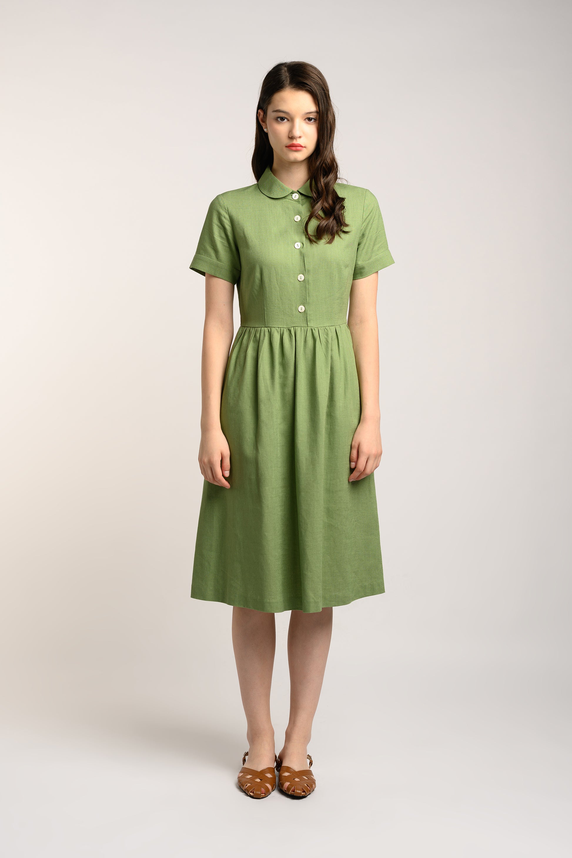 Collared Linen Dress Collared Linen Dress