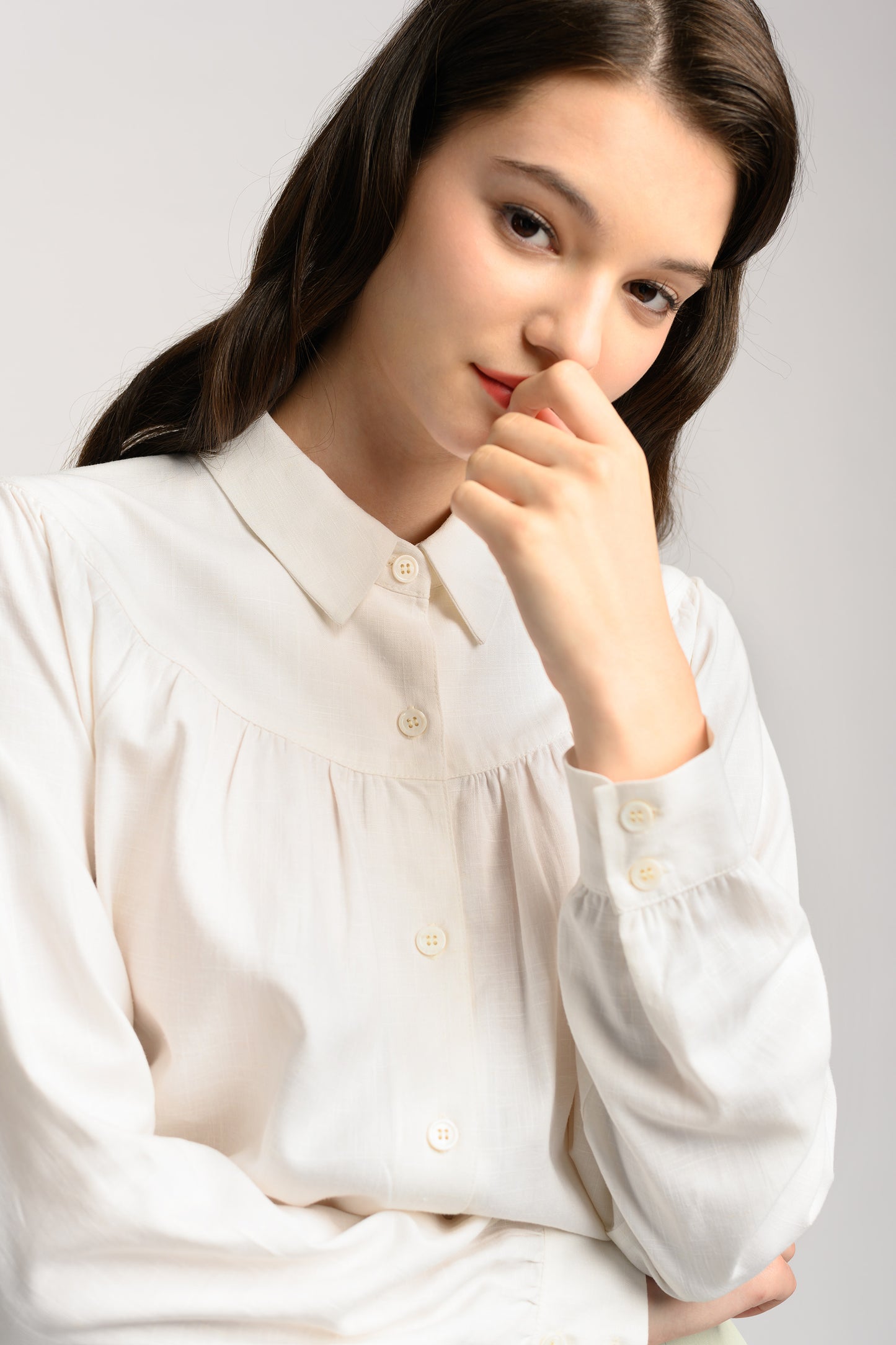 Relaxed Linen Shirt - White