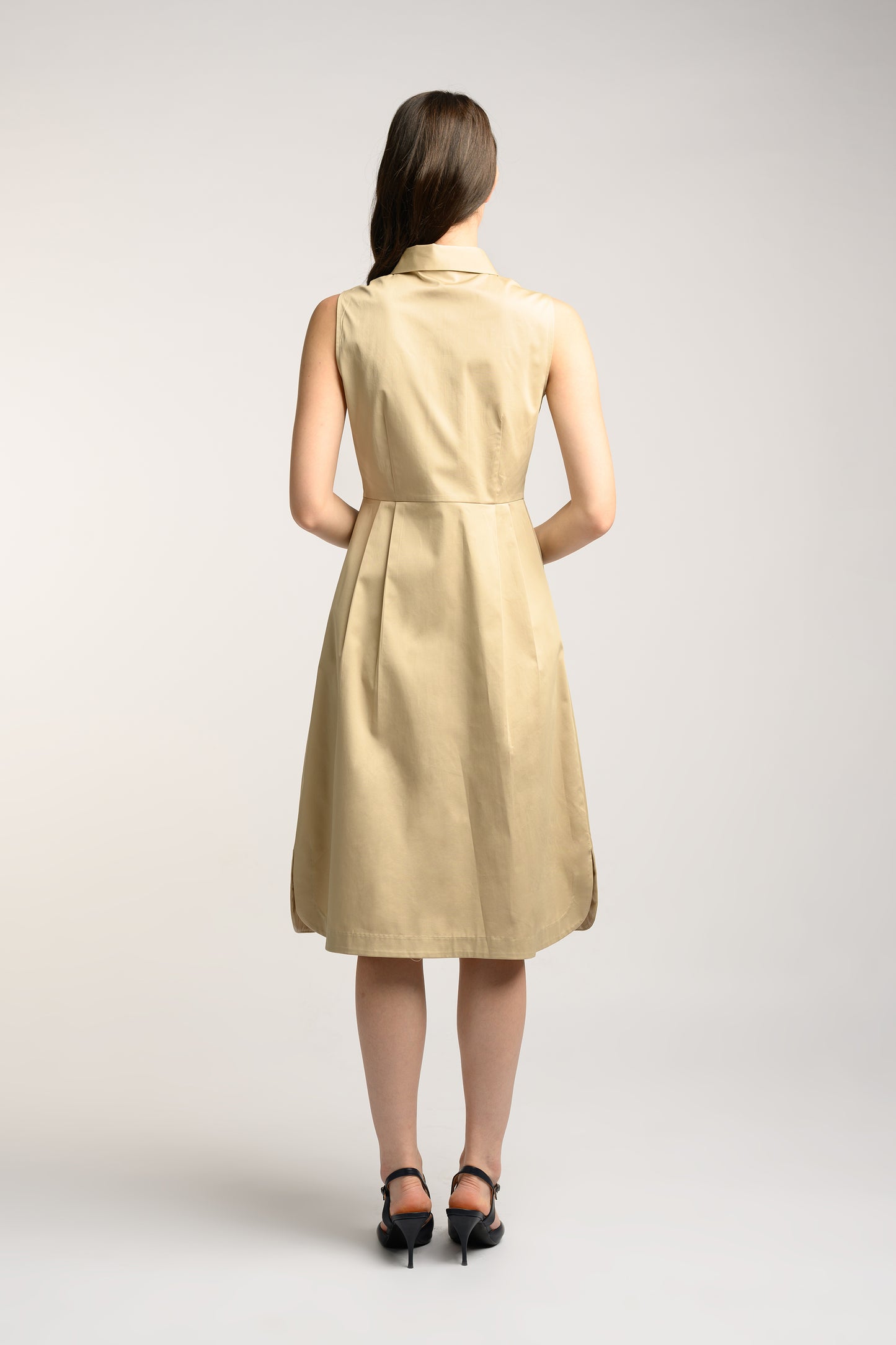 Cotton Midi Dress - Oat