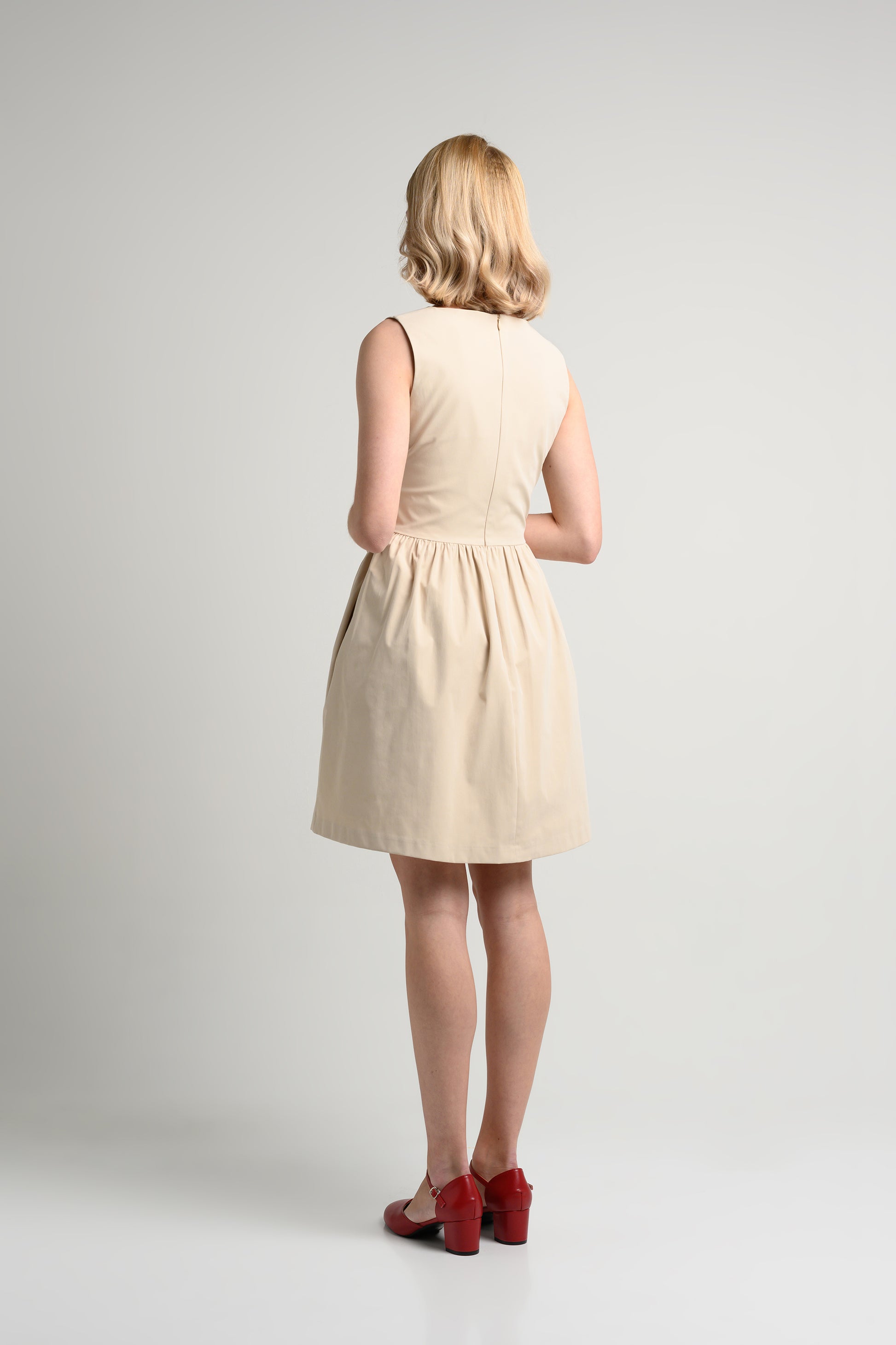 Rosylee Bow Sash Dress - Cream 2